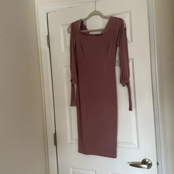 NWT Fashion Nova Body Rock Mauve Midi Dress - Picture 3 of 4